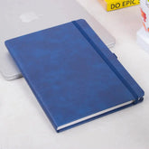 Blue Primo A5 Diary - Productivity Planner with 192 premium pages, elastic closure, ideal for journaling and office organization.